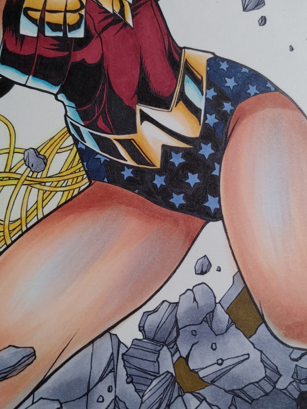 Asura's DC Wonder Woman Hot Sexy Hand drawing with marker