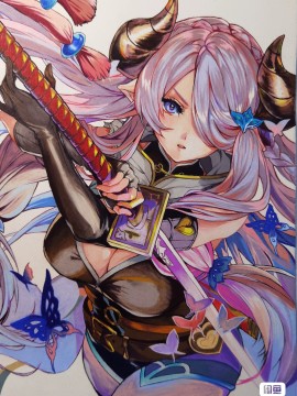 llao's Japanese anime girl Hot Sexy Hand drawing with marker(Cover:ナルメア)