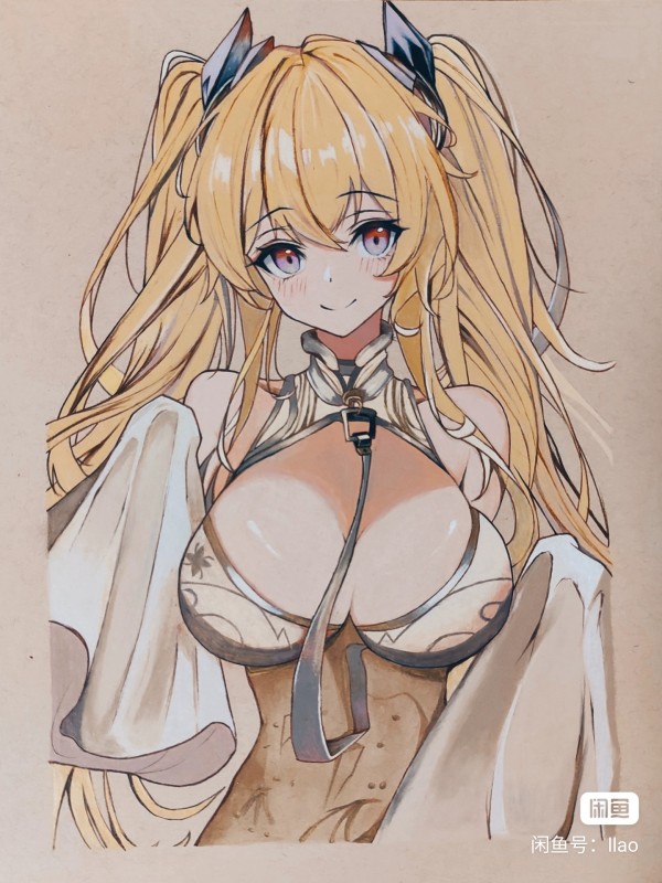 llao's Japanese anime girl Hot Sexy Hand drawing with marker(Cover:ナルメア)