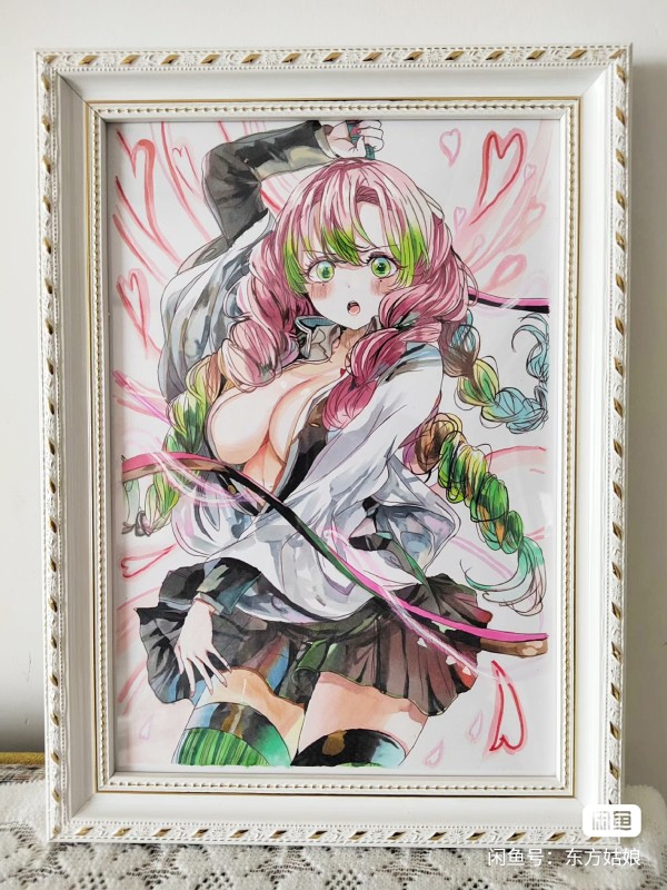 Oriental's Demon Slayer Kanroji Mitsuri Hot Sexy Hand drawing with marker