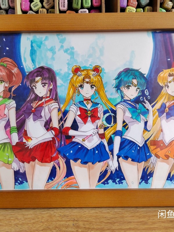 Oriental's Sailor Moon Hot Sexy Hand drawing with marker