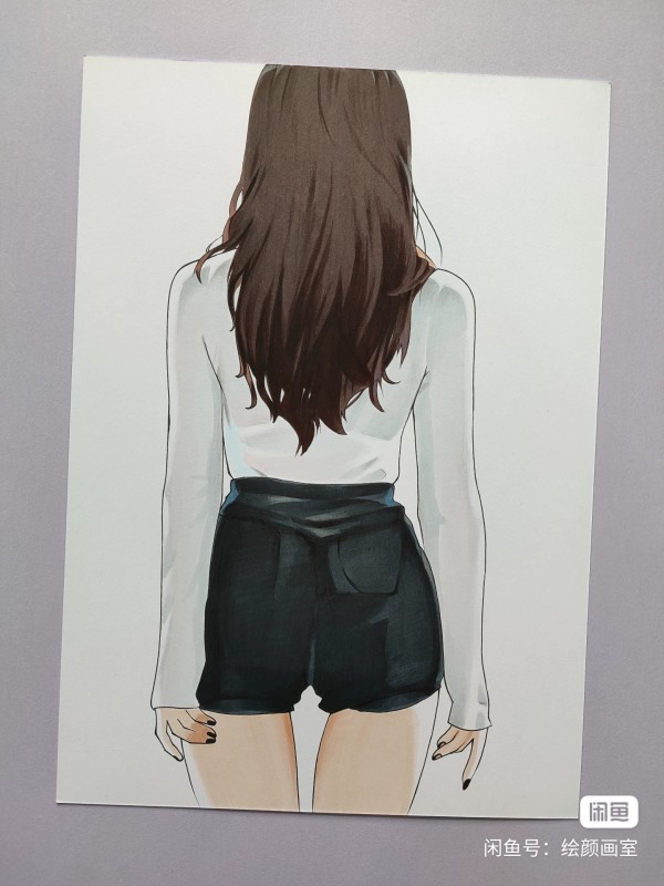 HuiYan's Japanese anime girl Hot Sexy Hand drawing with marker