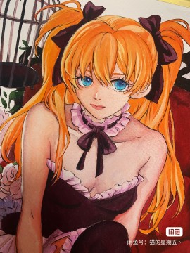 Friday's EVA Asuka Langley Soryu Hot Sexy Hand drawing with marker