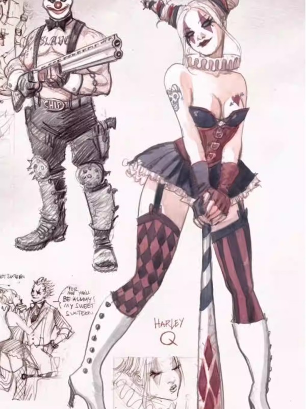 DC Direct Harley Quinn by ENRICO MARINI Sexy Hot baby 1/6 Sculpture