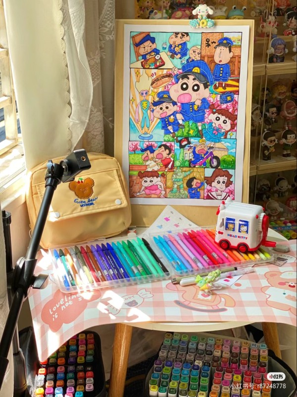 Jelly's Crayon Shin-chan: Shrouded in Mystery! The Flowers of Tenkazu Academy Hand drawing with marker