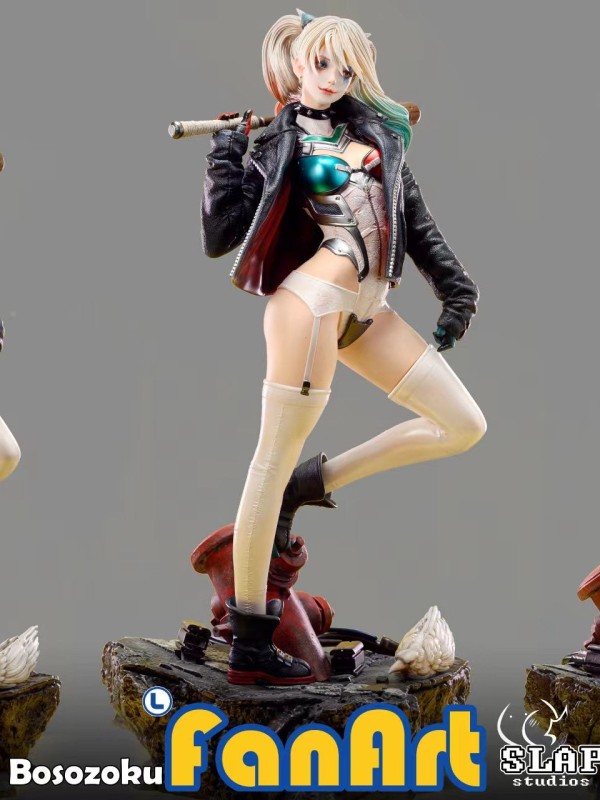 Slap Studio x Fanart Asuka Langley Soryu Harley Quinn Hot Sexy 1/4 Statue