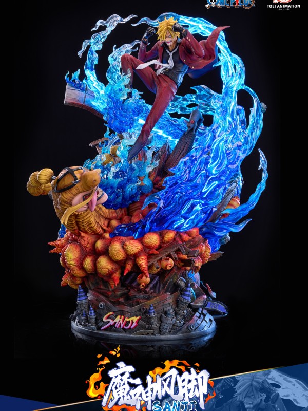TOEI Animation One Piece Ifrit Jambe Sanji 1/4 Statue