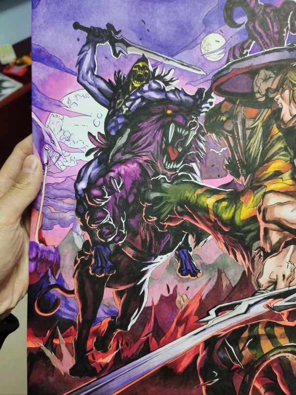 XiaKe's Heman vs Skeletor Hand drawing with marker