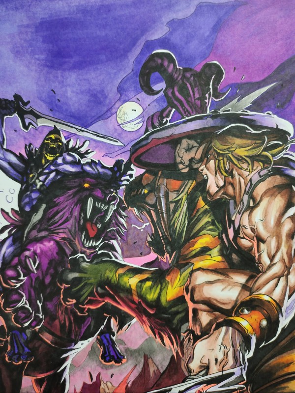 XiaKe's Heman vs Skeletor Hand drawing with marker