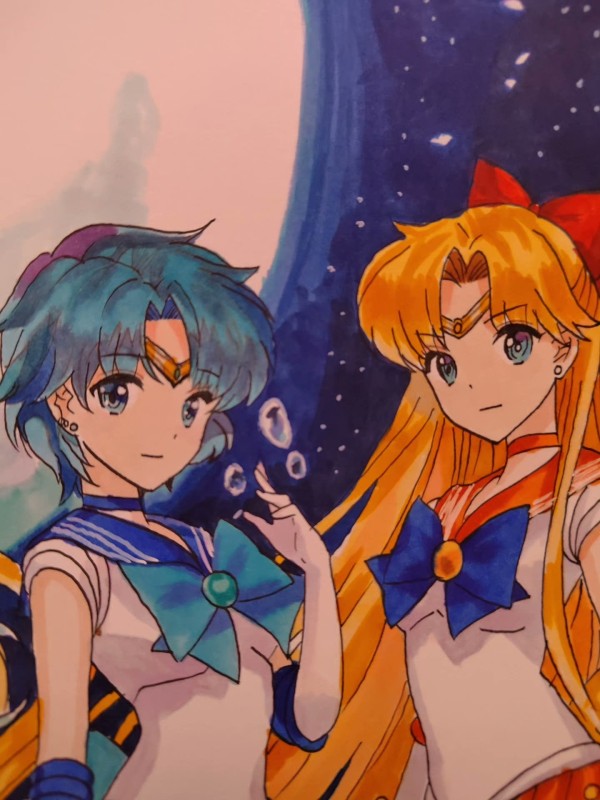 Oriental's Sailor Moon Hot Sexy Hand drawing with marker