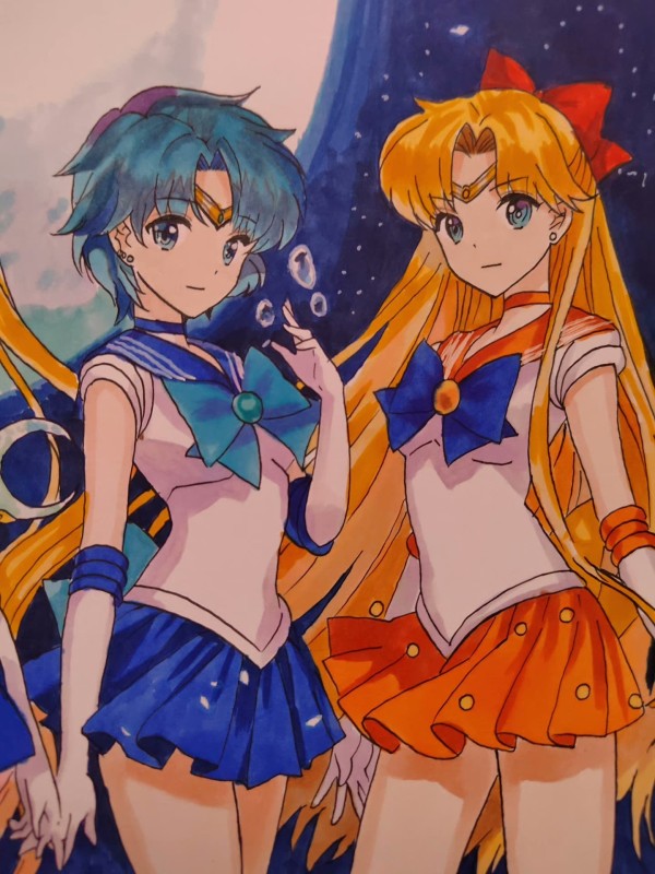 Oriental's Sailor Moon Hot Sexy Hand drawing with marker