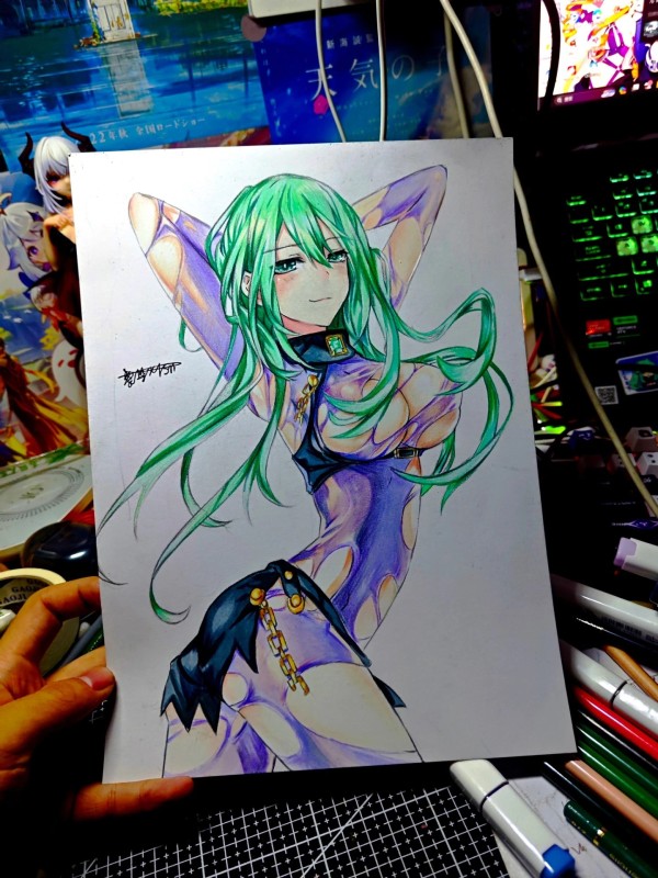 Liranxi's DATE A LIVE Kyōno Natsumi Hot Sexy Hand drawing with colored pencil