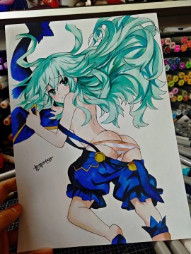 Liranxi's DATE A LIVE Kyōno Natsumi Hot Sexy Hand drawing with colored pencil