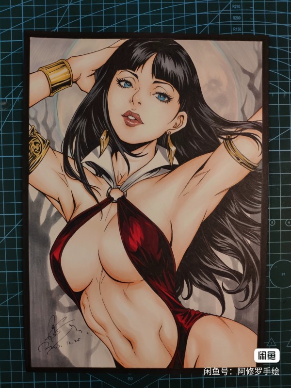 Asura's Vampirella Hot Sexy Hand drawing with marker