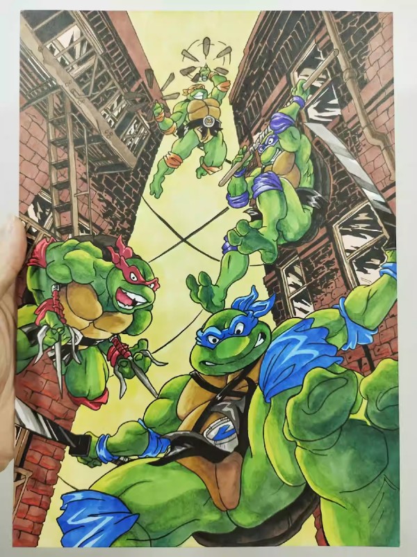 XiaKe's Teenage Mutant Ninja Turtles Hand drawing with marker