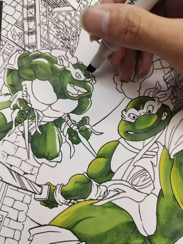XiaKe's Teenage Mutant Ninja Turtles Hand drawing with marker