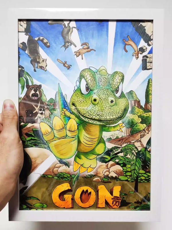XiaKe's BABY DRAGON GON ゴン 곤 Hand drawing with marker