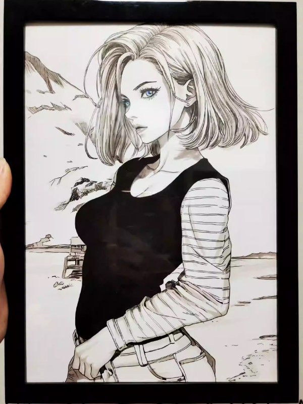XiaKe's Dragon Ball Android 18 Hot Sexy Hand drawing with Pencil