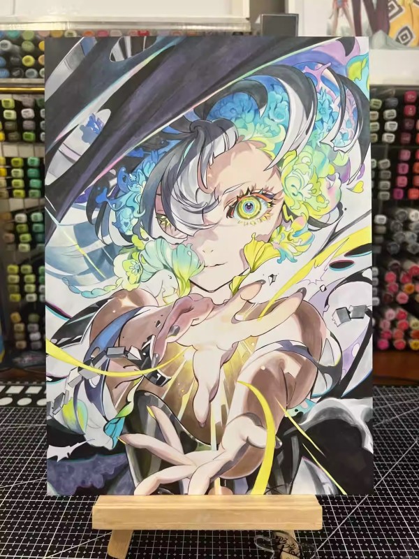 XiangYi's Japanese anime girls Hot Sexy Hand drawing with marker
