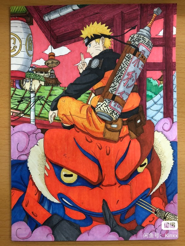 Kinxx's NARUTO Hand drawing with marker
