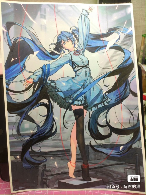 RuanJun's Japanese anime girl Hot Sexy Hand drawing with marker