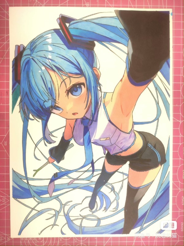 RuanJun's Japanese anime girl Hot Sexy Hand drawing with marker