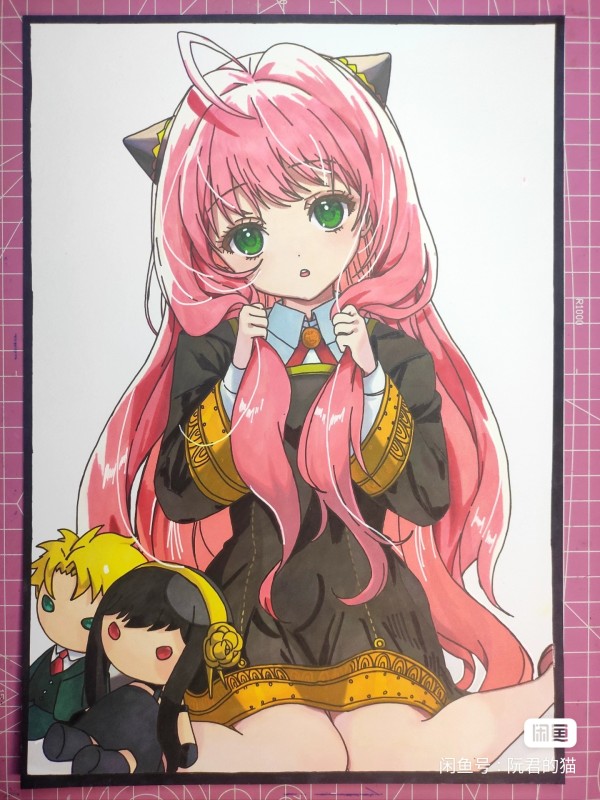 RuanJun's Japanese anime girl Hot Sexy Hand drawing with marker