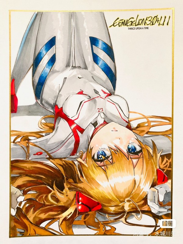 Kuma's EVA Asuka Langley Soryu Hot Sexy Hand drawing with marker