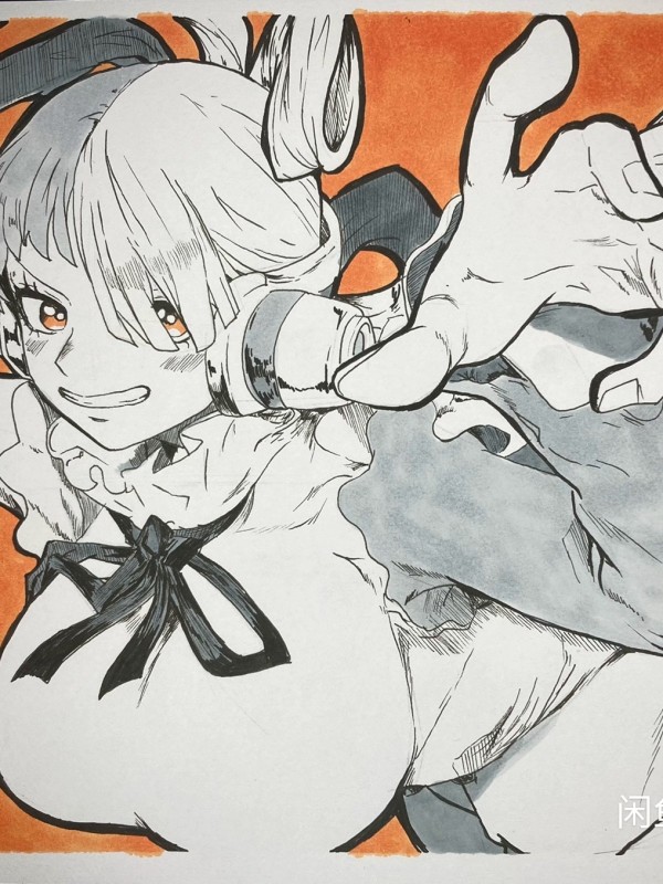 BaiLing's Japanese anime girls Hot Sexy Hand drawing with marker