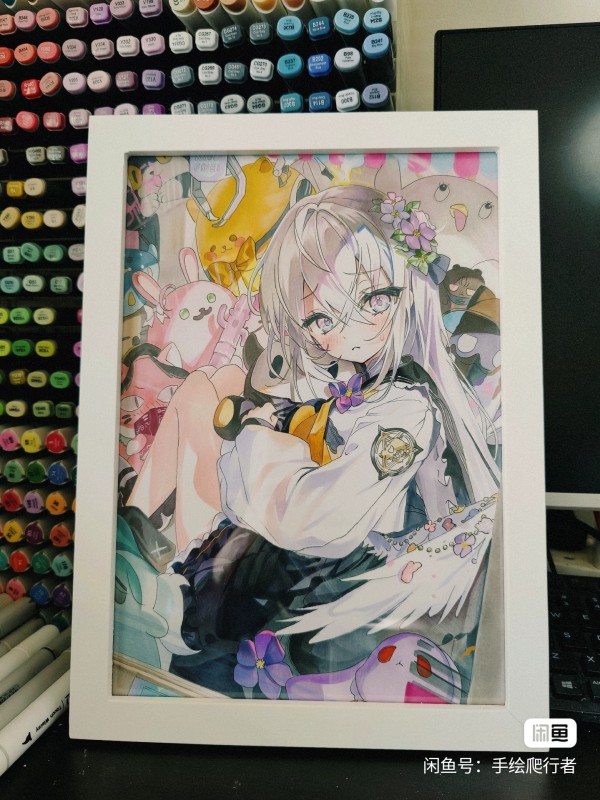 Crawler's Japanese anime girl Hot Sexy Hand drawing with marker