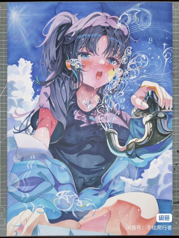 Crawler's Japanese anime girl Hot Sexy Hand drawing with marker