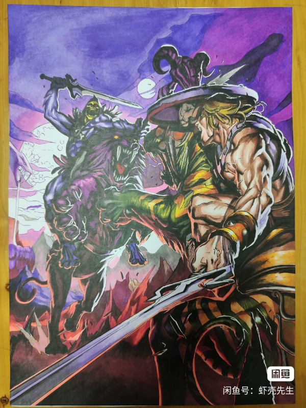 XiaKe's Heman vs Skeletor Hand drawing with marker