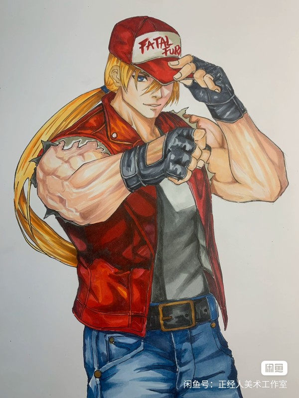 Honest's The King Of Fighters 97 Terry Bogard Hand drawing with marker