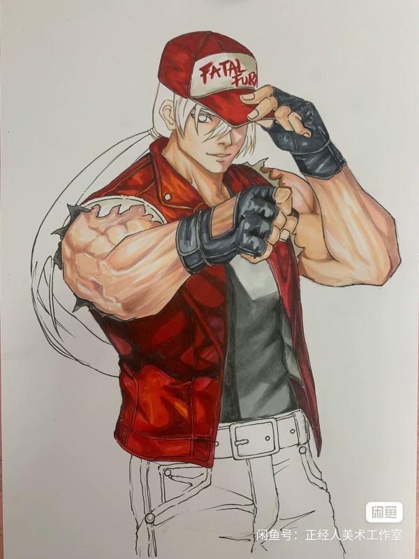 Honest's The King Of Fighters 97 Terry Bogard Hand drawing with marker