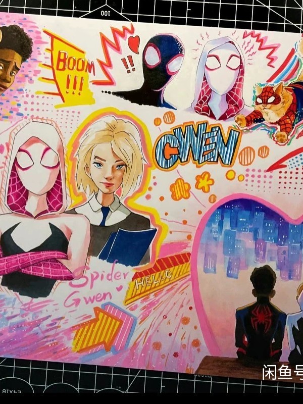 Chengliang's DC Spider-Man：Into the Spider-Verse Hand drawing with marker