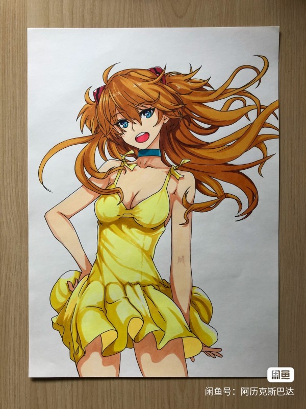 Sparda's EVA Asuka Langley Soryu Hot Sexy Hand drawing with marker