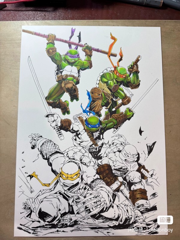 Mellonboy's Teenage Mutant Ninja Turtles Hand drawing with marker
