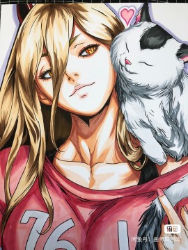 ZhouAzheng's Chainsaw Man Power Hot Sexy Hand drawing with marker