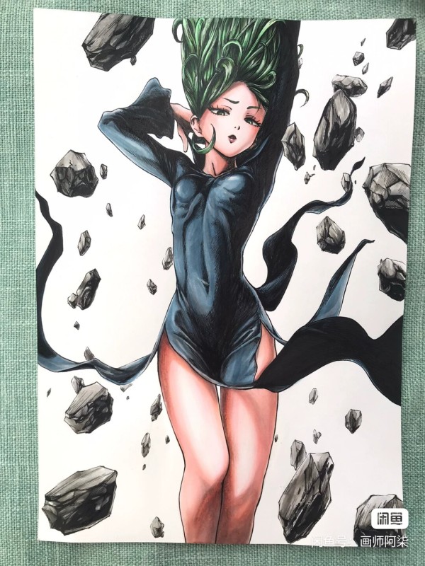 Seven's ONE PUNCH-MAN Tatsumaki Hot Sexy Hand drawing with marker