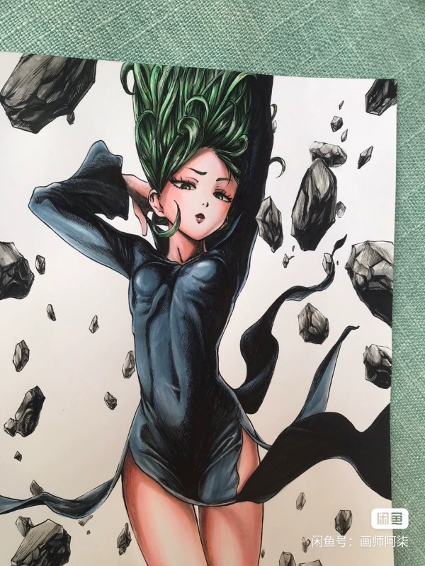 Seven's ONE PUNCH-MAN Tatsumaki Hot Sexy Hand drawing with marker
