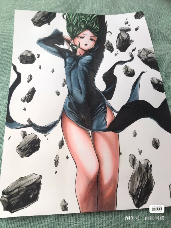 Seven's ONE PUNCH-MAN Tatsumaki Hot Sexy Hand drawing with marker