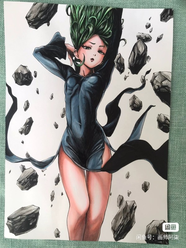 Seven's ONE PUNCH-MAN Tatsumaki Hot Sexy Hand drawing with marker