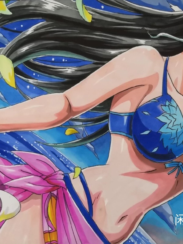 MingHuaxuan's Nico Robin Hot Sexy Hand drawing with marker