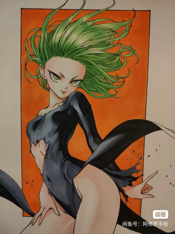Asura's ONE PUNCH-MAN Tatsumaki Hot Sexy Hand drawing with marker