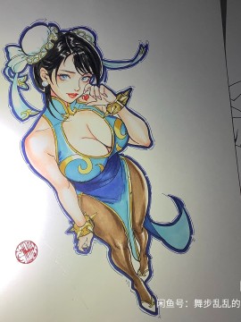 3rdFairy's Street Fighter Chun-Li Hot Sexy Hand drawing with marker