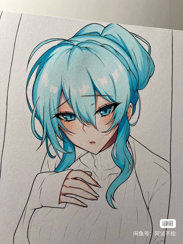 Xing's The Shy Snow Woman and the Cursed Ring Yuki Onna Yukino Hot Sexy Hand drawing with marker