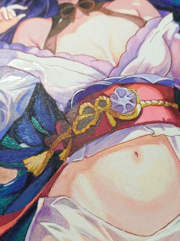 Radish's Genshin Impact Raiden Shogun Beelzebub GLITTER Hand drawing with marker