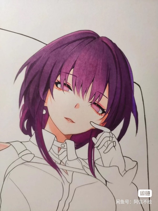 Xing's Honkai: Star Rail Kafka Hot Sexy Hand drawing with marker