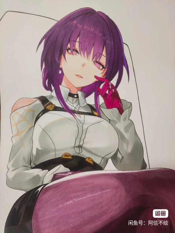 Xing's Honkai: Star Rail Kafka Hot Sexy Hand drawing with marker