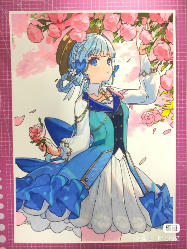RuanJun's Japanese anime girl Hot Sexy Hand drawing with marker